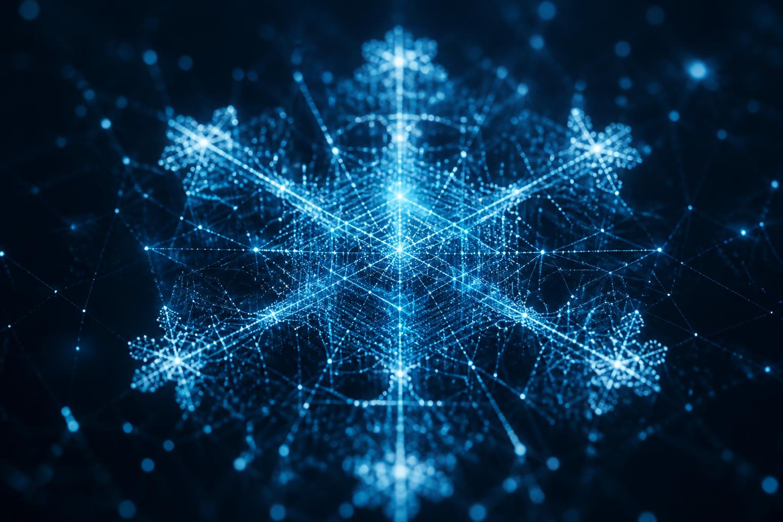Snowflake data cloud network visualization